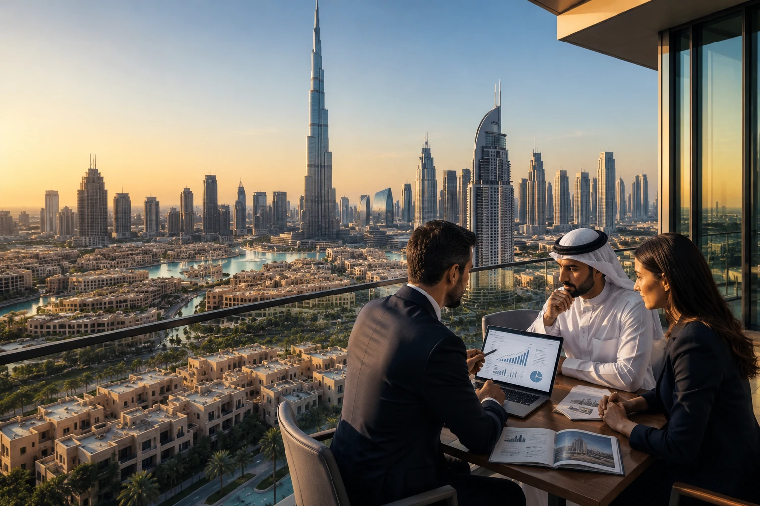 Investor investing in dubai real estate