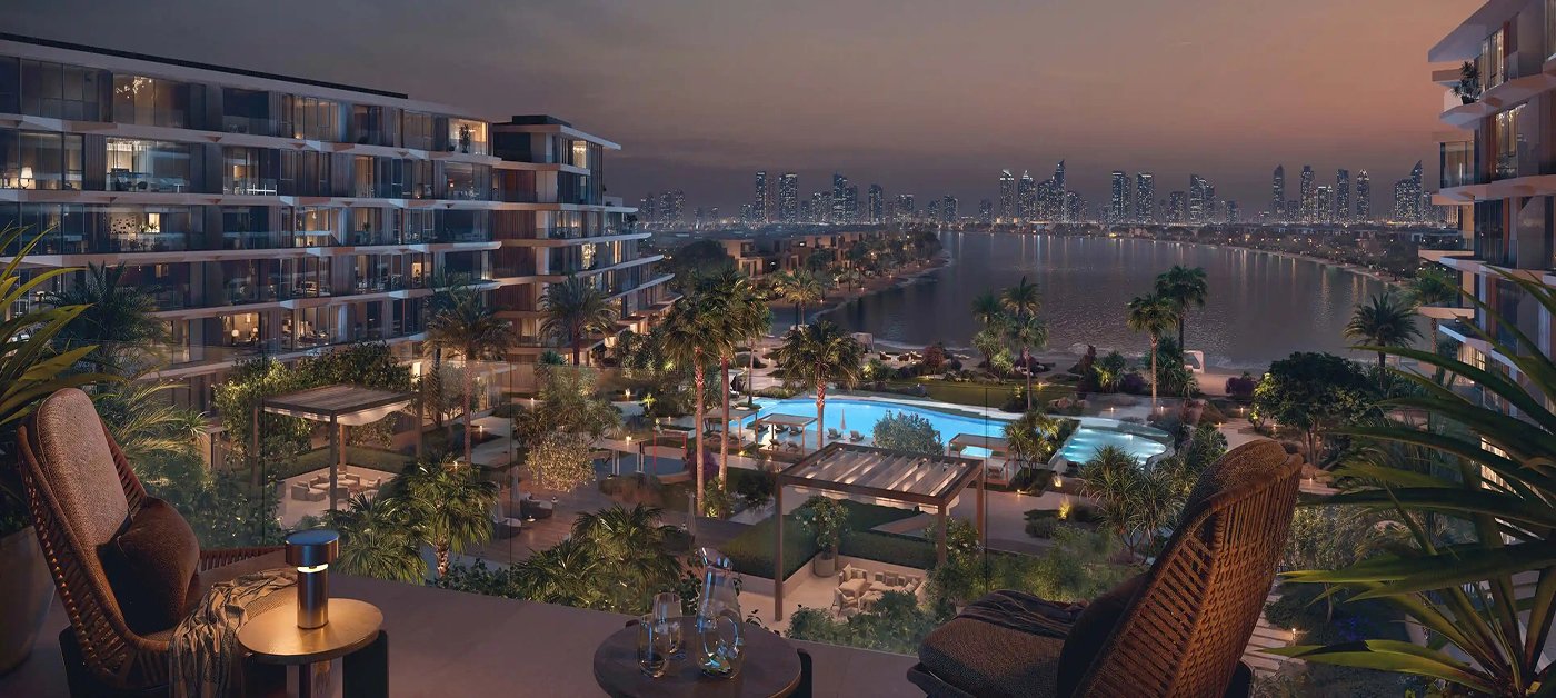 waterfront apartments Palm Jebel Ali